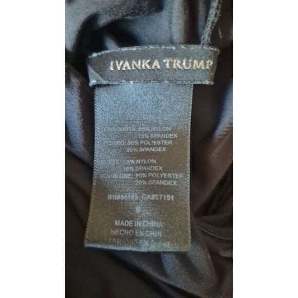 Ivanka Trump Ruched Slimming One-piece Bathingsuit Swimsuit Women's Size 6l - Picture 5 of 5